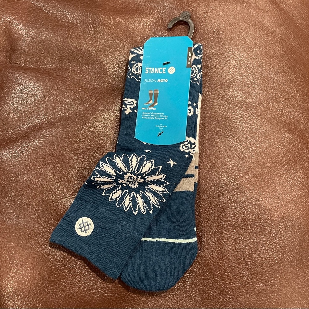 Men’s Stance Fusion Moto Pro Series Socks Size L-XL (9-13)